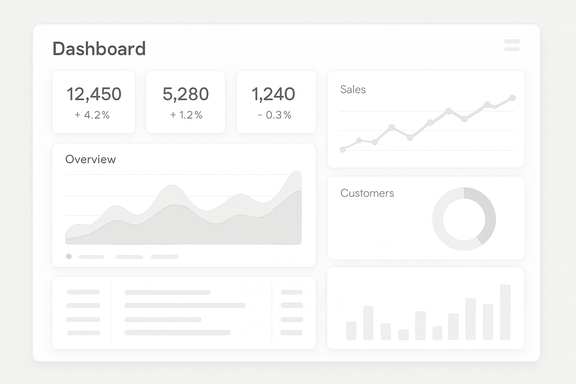 Dashboard del sistema de ventas